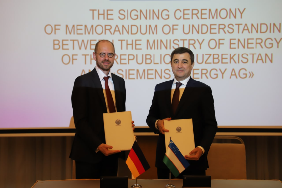 Uzbekistan’s Ministry of energy signs MOU with Siemens Energy