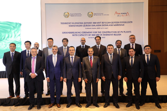 Подписаны соглашения с компанией «ACWA Power» по строительству двух солнечных фотоэлектростанций в Узбекистане. Также, в Ташкентской области начато строительство солнечной фотоэлектростанции мощностью 400 МВт